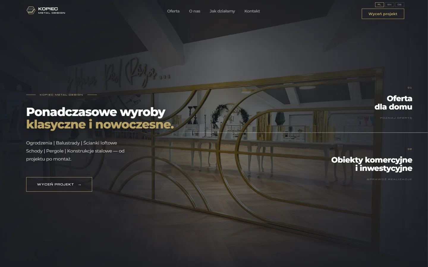 Kopiec.eu — projekt strony